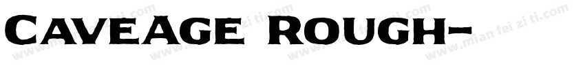 CaveAge Rough字体转换